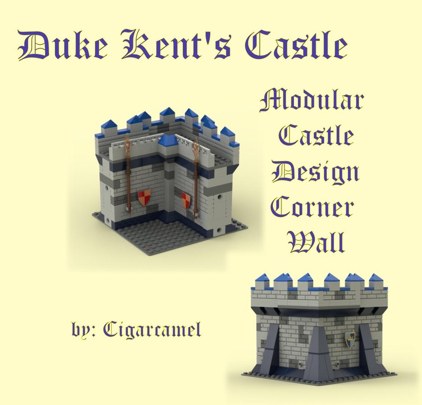 Lego Duke Kent's Castle - Corner Wall