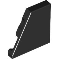 Lego Wedge Tile 2 x 2 Left / Black