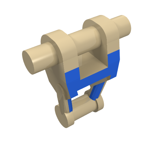 Lego Torso Mechanical, Battle Droid with Blue Insignia Print