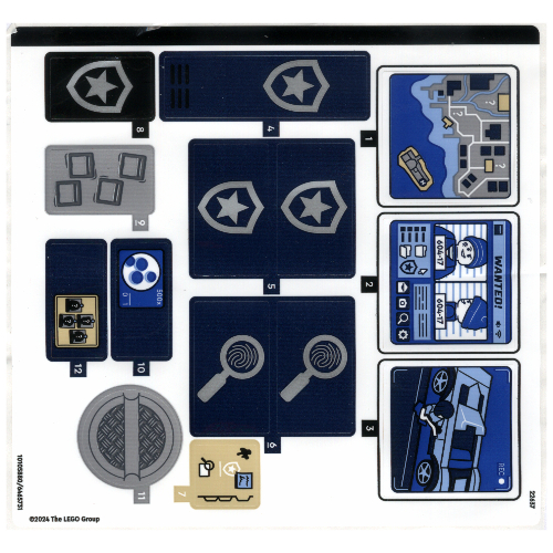 Lego Sticker Sheet for Set 60418-1