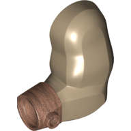 Lego Arm, Bigfig, Left with Copper Wristband / Dark Tan