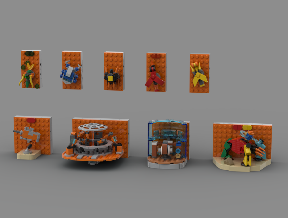 Lego Modular Bazaar Cards - Dooley Items