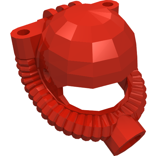 Lego Helmet Underwater with Hose / Red