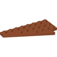 Lego Wedge Plate 8 x 4 Wing Left / Dark Orange