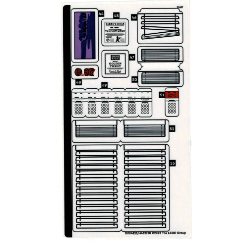 Lego Sticker Sheet 2 for Set 21336-1 / [No Color/Any Color]