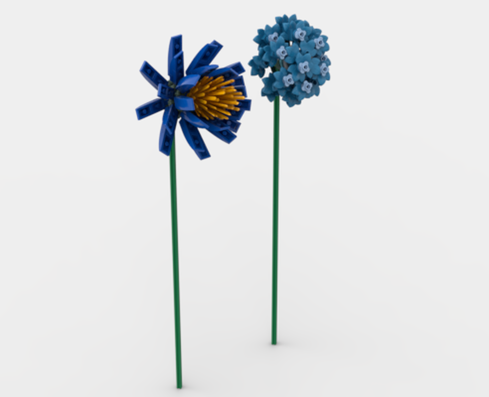 Lego Blue Flowers