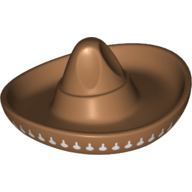 Lego Hat Sombrero with White Guitars print