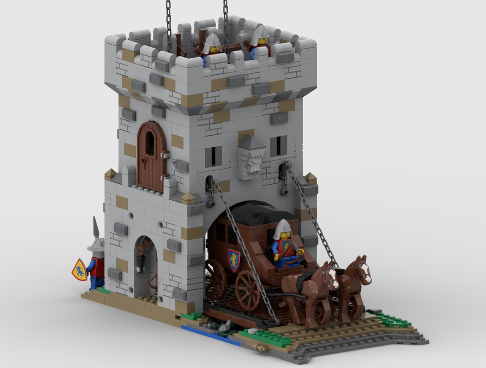 Lego Modulares Torhaus_Modular gatehouse