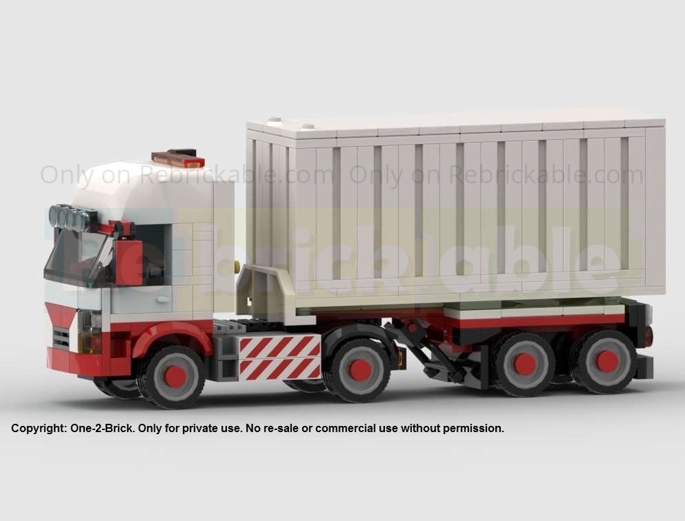 Lego Cabover with 20ft Container trailer