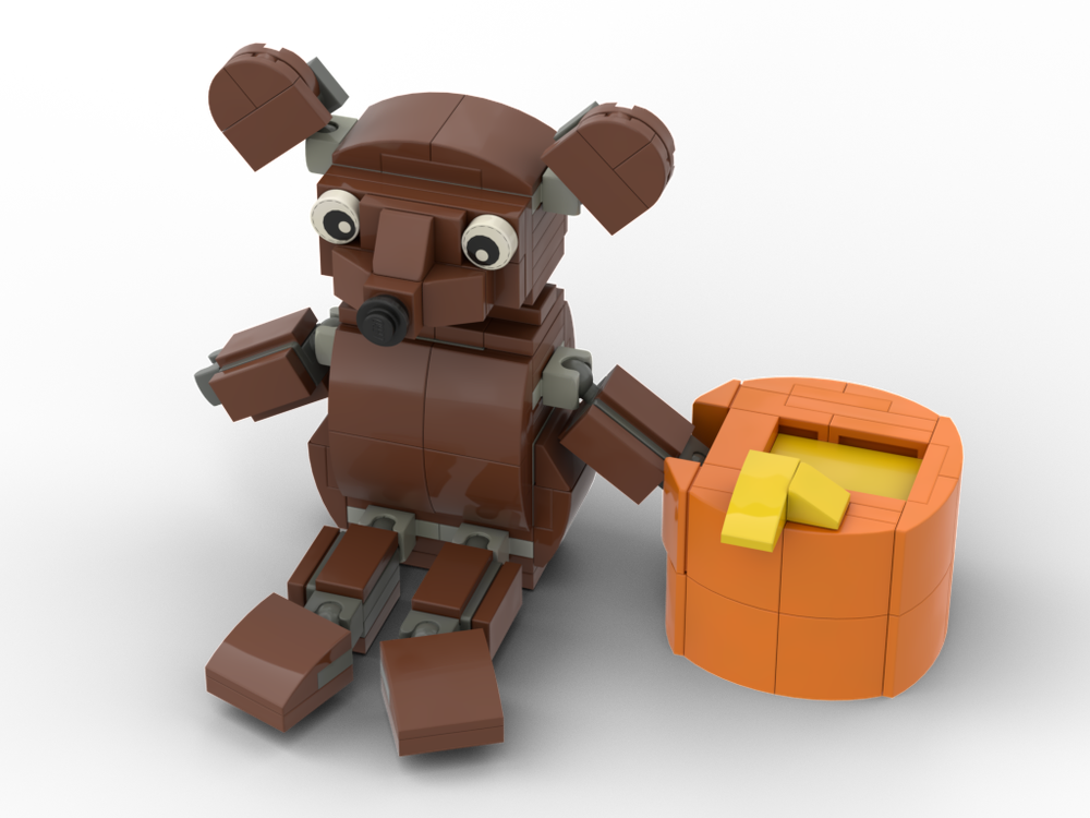 Lego Teddy bear with honey pot