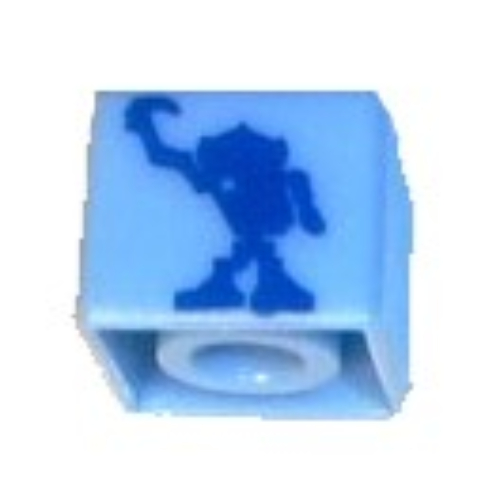 Lego Pen Bead, Square with Bionicle Figure Print
