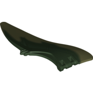 Lego Animal Body Part, Dinosaur, Pteranodon Wing, Right with Marbled Olive Green Pattern / Dark Green
