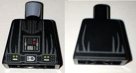 Lego Torso SW Darth Vader TIE Advanced Pattern / Black