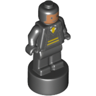 Lego Minifig Trophy Statuette, Hufflepuff Student, Nougat Face Print