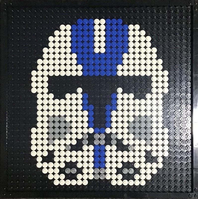 Lego 501st Trooper Helmet Mosaic