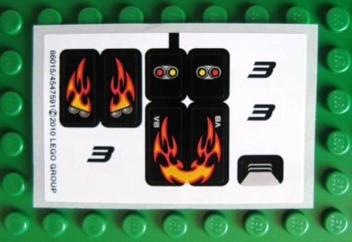 Lego Sticker Sheet for Set 7802-1