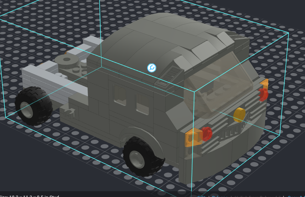 Lego truck for mobile reaserch lab