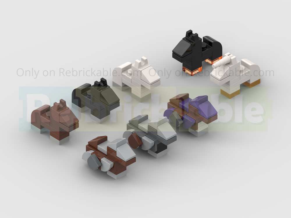 Lego Micro horses