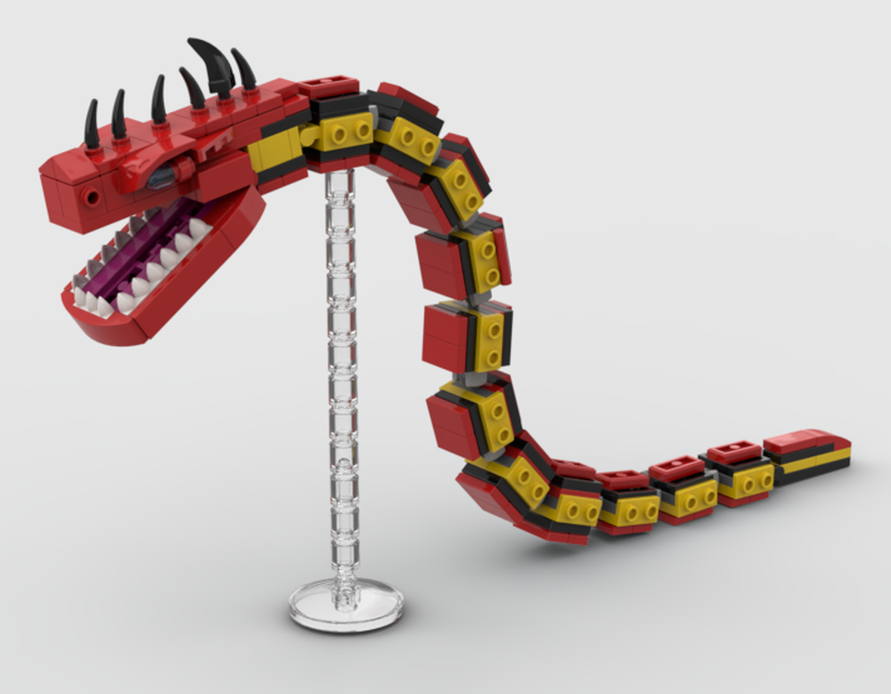 Lego How To Train Your Dragon Slitherwing Dragon Moc (Wingless)
