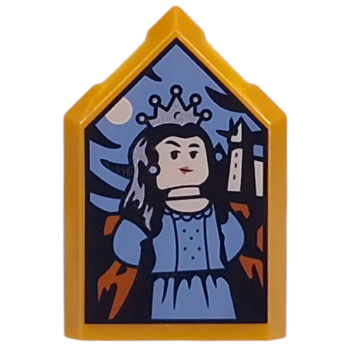 Lego Tile Special 2 x 3 Pentagonal with Rowena Ravenclaw Portrait Print