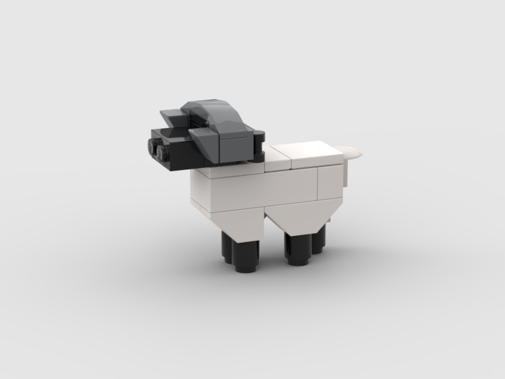 Lego Minifig Scale Bighorn Sheep