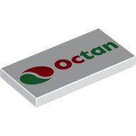 Lego Tile 2 x 4 with OCTAN Logo Print