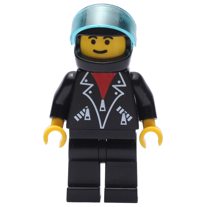 Lego Black Jacket, Black Legs, Black Helmet