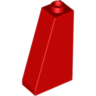 Lego Brick Sloped 75° 2 x 1 x 3 with Hollow Stud / Red