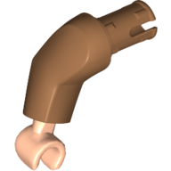 Lego Arm, Right and Light Nougat Hand / Medium Nougat