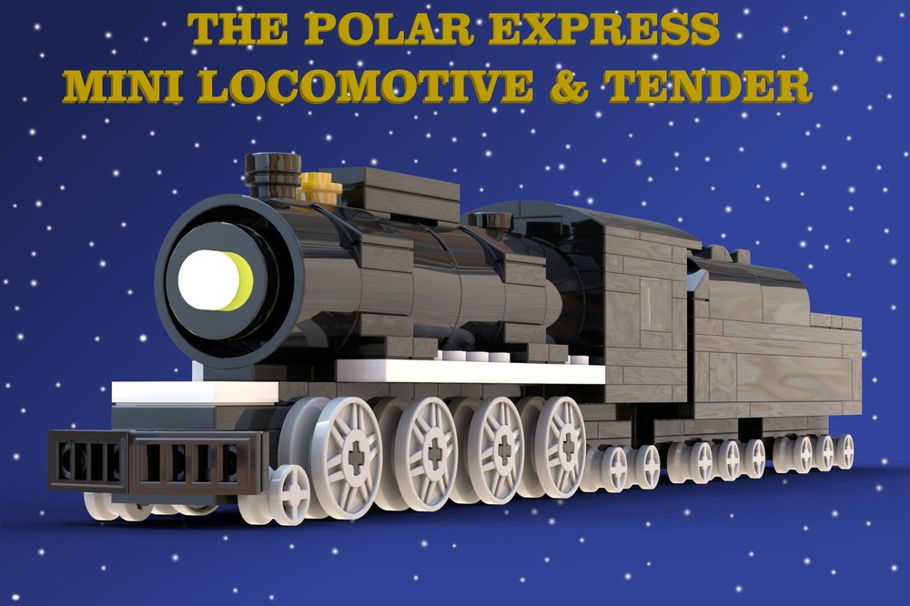 Lego Miniature Polar Express Locomotive & Tender