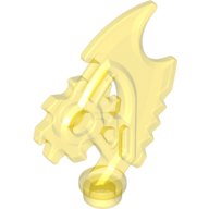 Lego Weapon Axe Blade, Complex (Ninjago) [Techno-Blade] / Trans-Yellow