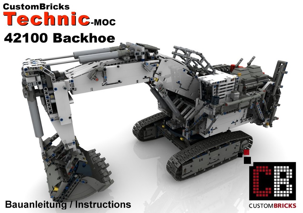 Lego Custom Control+ 42100 Backhoe modification