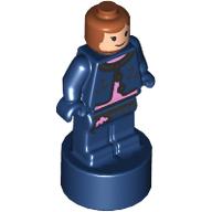 Lego Minifig Trophy Statuette, Ginny Weasley, Dark Blue Outfit