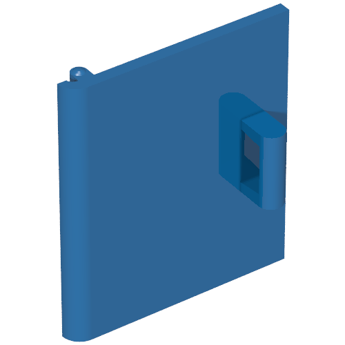 Lego Cupboard 4 x 4 x 4 Door / Blue