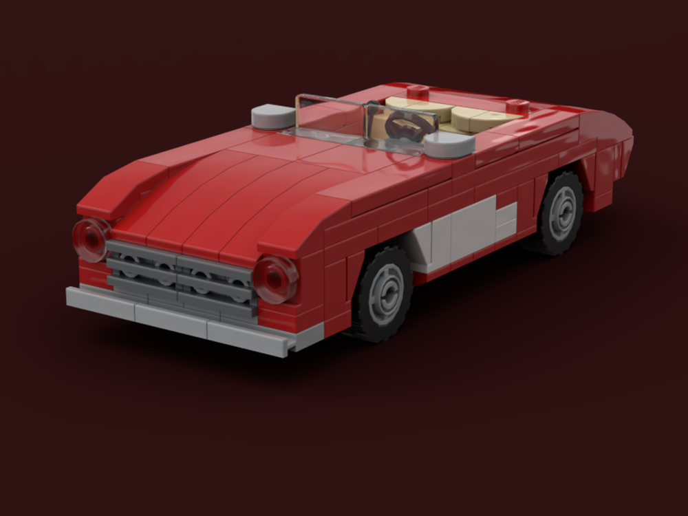 Lego Corvette minifigure scale