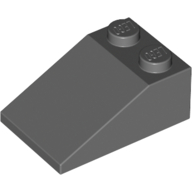 Lego Brick Sloped 33° 3 x 2 / Dark Bluish Gray