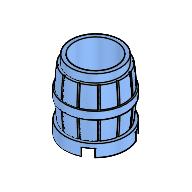 Lego Barrel 2 x 2 x 2 / Medium Blue