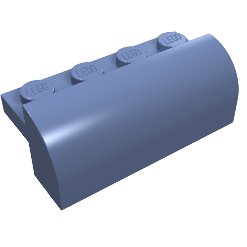 Lego Brick Curved 2 x 4 x 1 1/3 / Sand Blue