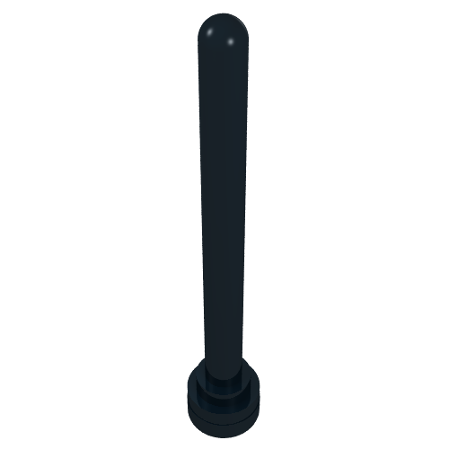 Lego Antenna 1 x 4 with Rounded Top / Black