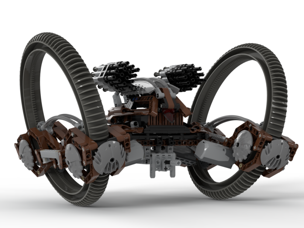 Lego 4481 Hailfire Droid Motorized with Buwizz
