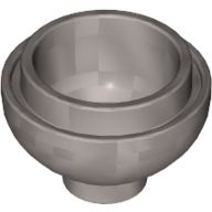 Lego Brick Round 2 x 2 Dome Bottom [Open Stud] / Flat Silver