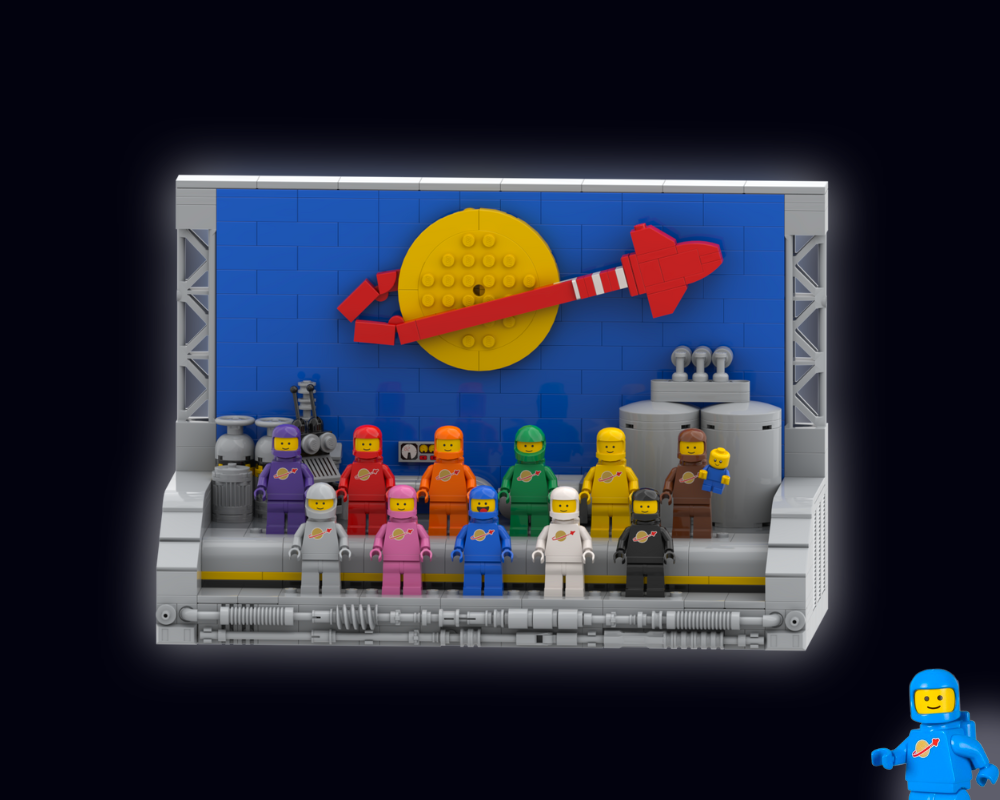 Lego Classic Space - Minifigures Display Stand