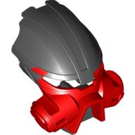 Lego Large Figure Mask Kiril with Marbled Black Pattern (Dume) / Red