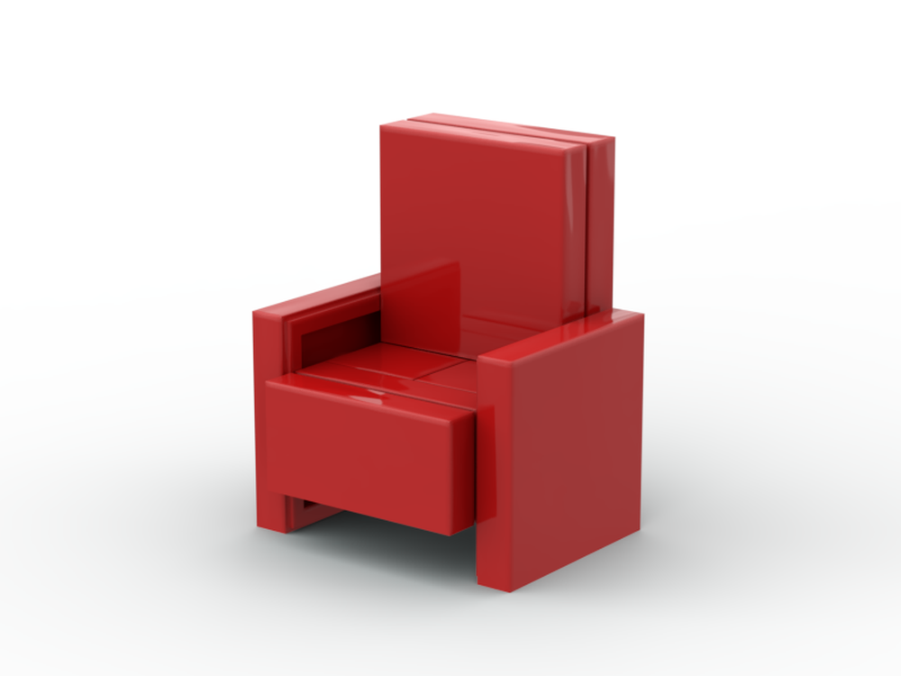 Lego Arm Chair - Minifig Scaled