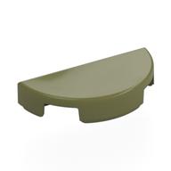 Lego Tile Round 1 x 2 Half Circle / Olive Green
