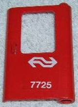Lego Door 1 x 4 x 5 Train Right, Thin Support at Bottom with Dutch NS '7725' Pattern (Sticker) - Set 7725