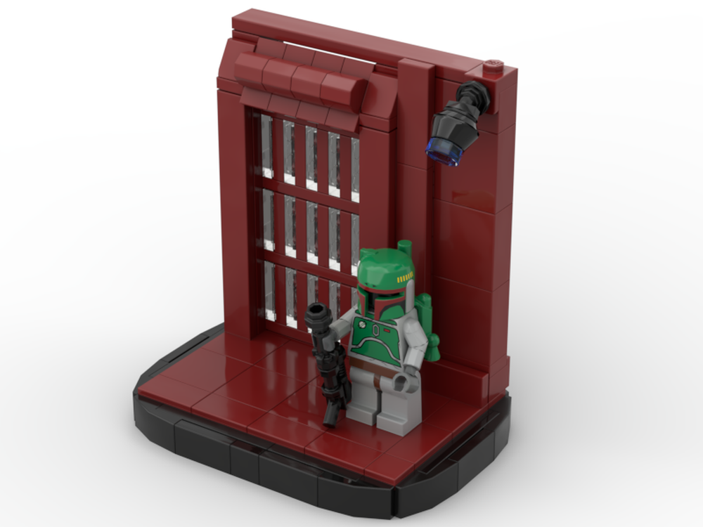Lego Cloud City minifigure display diorama