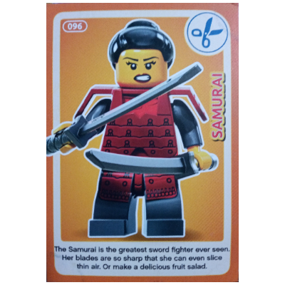 Lego Trading Card, Create the World Incredible Inventions - Samurai / [No Color/Any Color]