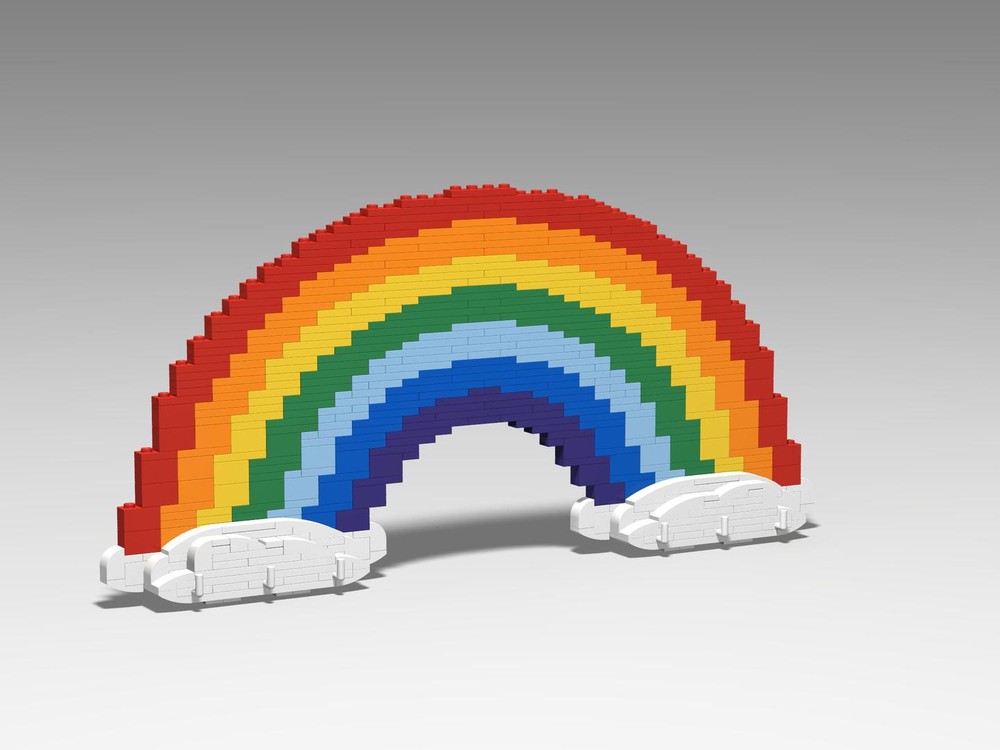 Lego Rainbow key holder