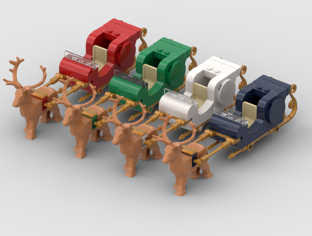 Lego Winter Village North Pole Sleigh International Race of Champions IROC